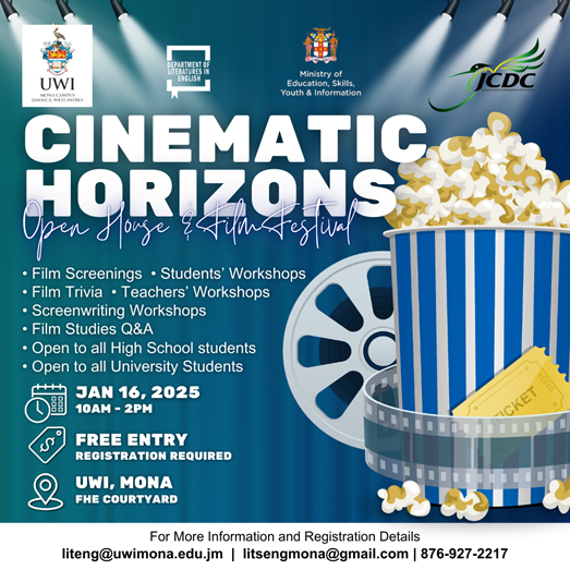 The Department of Literatures in English hosts - Open House and Film Festival: Cinematic Horizons