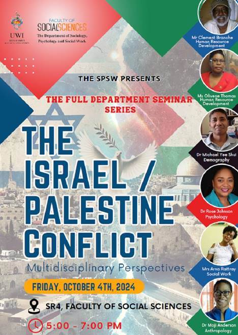 SPSW Department Seminar Series:  The Israel/Palestine Conflict - Multidisciplinary Perspectives