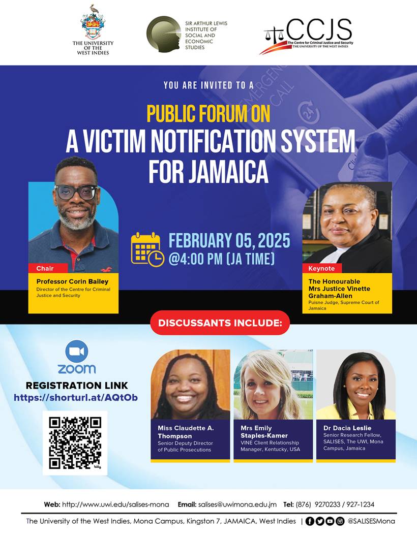 Public Forum on a Victim Notification System for Jamaica 