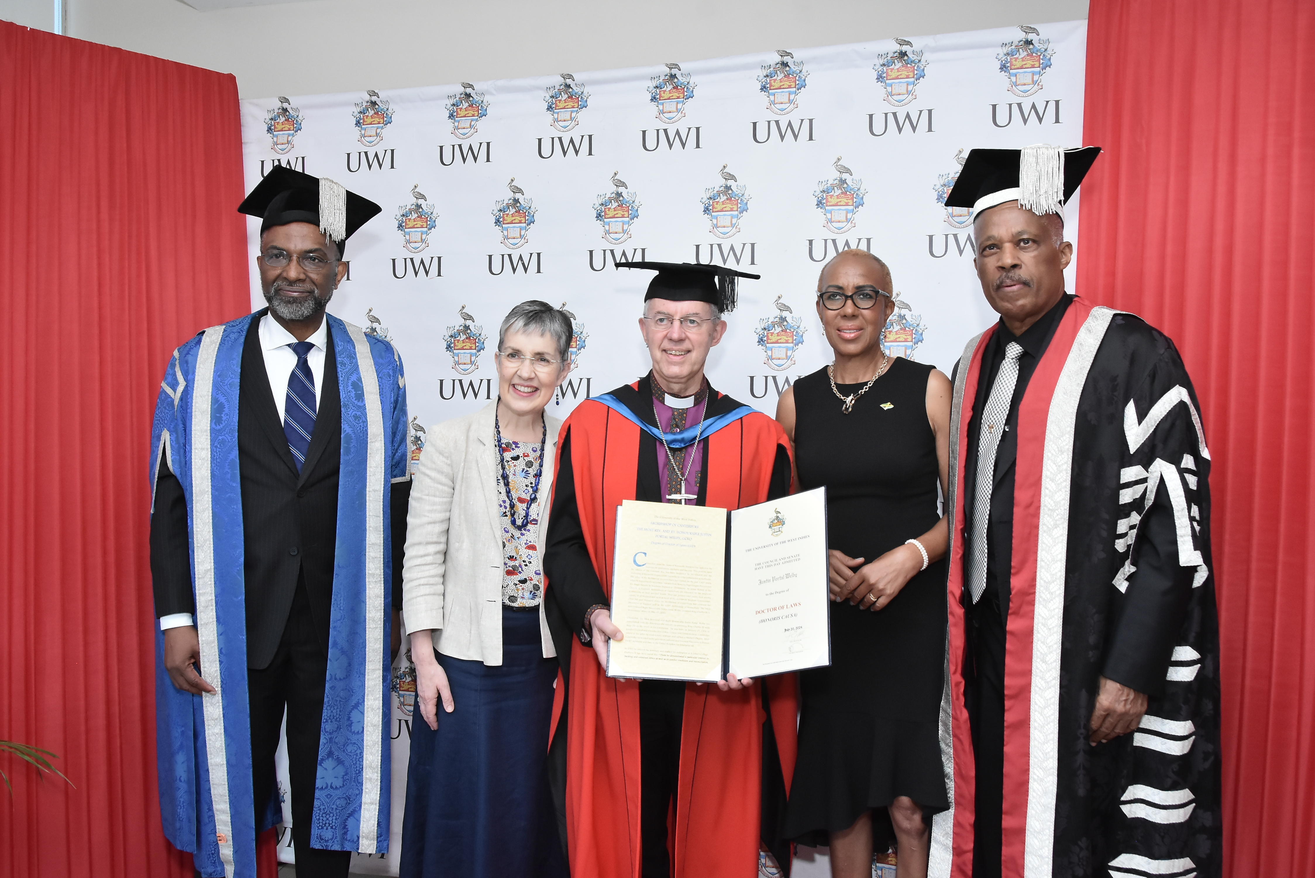 Archbishop Justin Welby praises The UWI’s social justice leadership