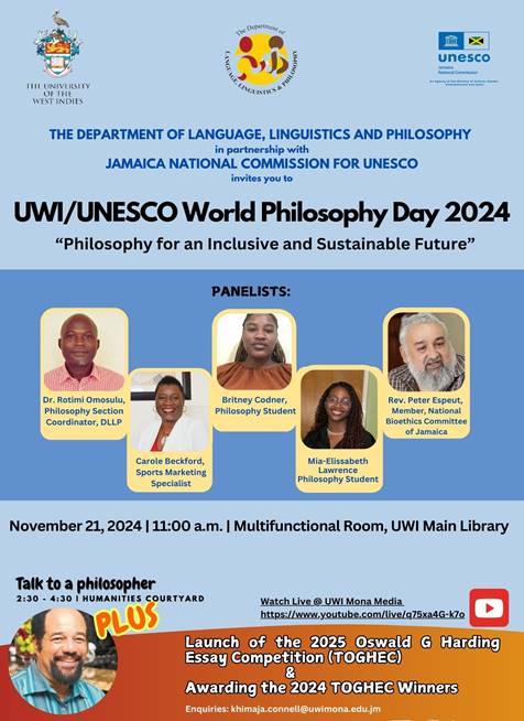 UWI/UNESCO World Philosophy Day 