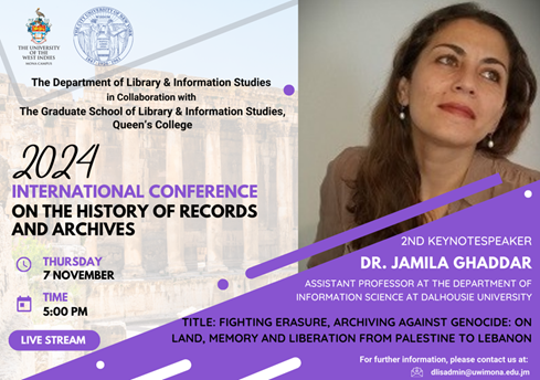 DLIS Invites You : Second Keynote of the International Conference : History of Records and Archives (ICHORA)